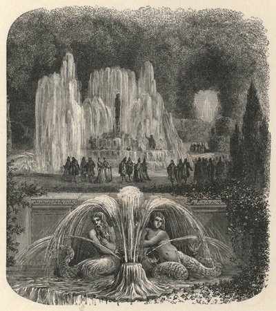 Wateren van Versailles (gravure) door European School