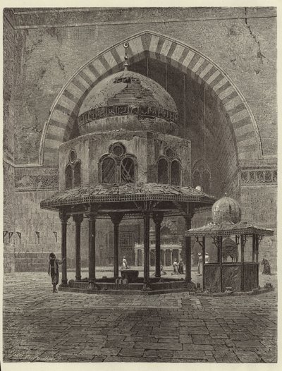 Egypte - Interieur van de Moskee van Sultan Hassan door European School