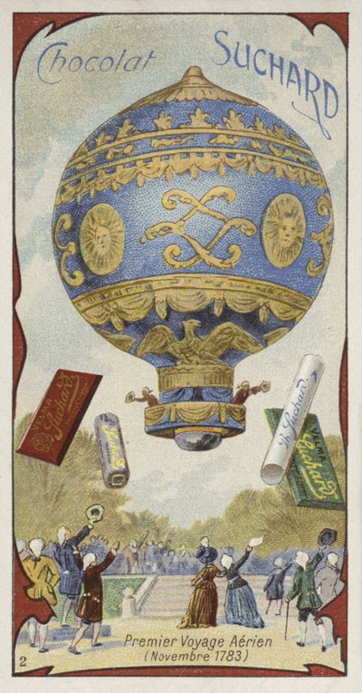 Eerste bemande ballonvlucht, november 1783 door European School
