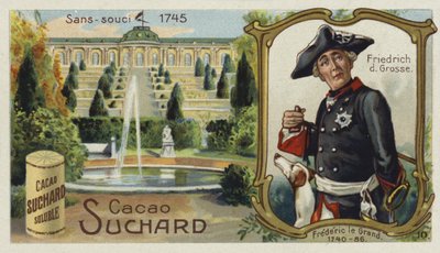 Frederik de Grote, koning van Pruisen, en het Paleis van Sanssouci, Potsdam door European School