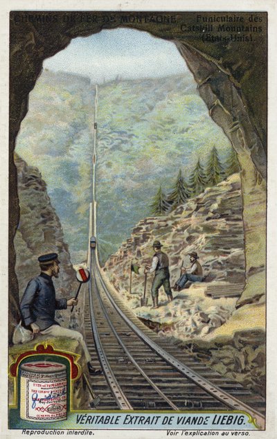Kabelspoorweg in de Catskill Mountains, New York, VS door European School