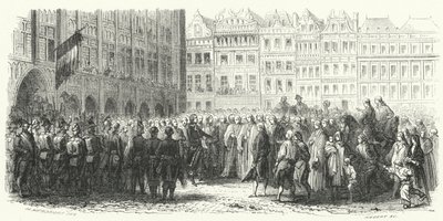 Generaal Dumouriez en het Franse leger in Brussel door European School