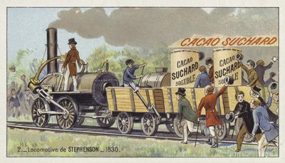 George Stephensons locomotief Rocket, 1830 door European School