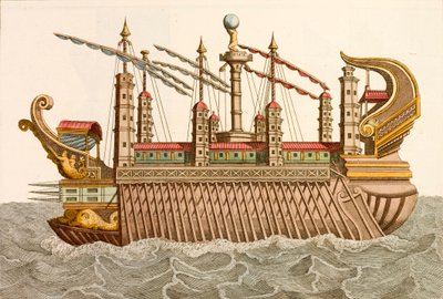 Reusachtige schuit van de Romeinse keizer Caligula door European School