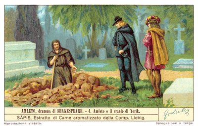 Hamlet overpeinst de schedel van Yorick door European School
