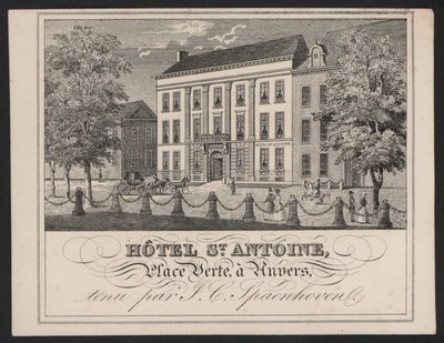 Hotel St Antoine, Anvers, Antwerpen, J C Spaenhoven door European School