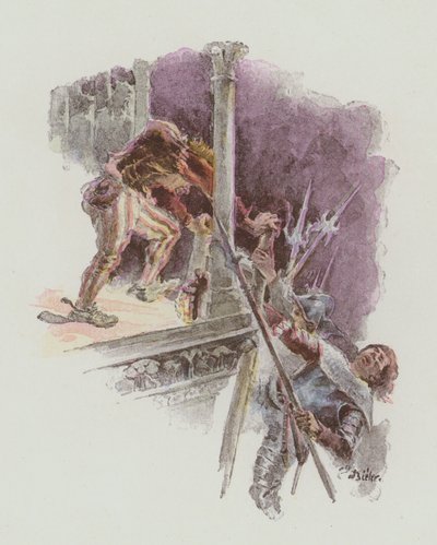 Illustratie voor Notre-Dame De Paris door Victor Hugo door European School