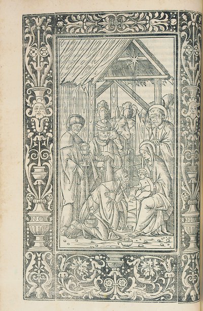 Illustratie uit de Decachordum Christianum door Marcus Vigerius (1446-1516), Fano door European School