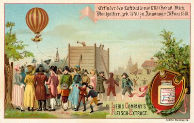 Uitvinding van de heteluchtballon door de gebroeders Montgolfier, Frankrijk door European School