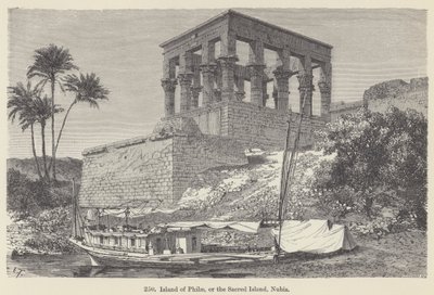 Eiland Philae, of het Heilige Eiland, Nubië door European School