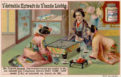 Japanse Vrouwen Spelen Bordspel door European School