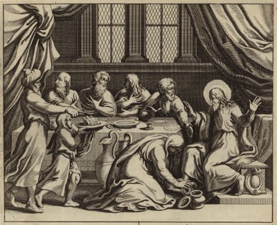 Jezus Christus gezalfd door een zondige vrouw in het huis van Simon de Farizeeër door European School