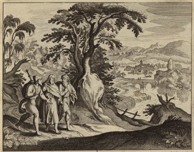 Jezus Christus verschijnt aan twee discipelen op de weg naar Emmaüs door European School