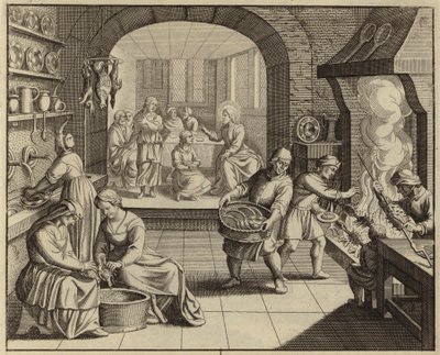 Jezus Christus in het huis van Martha en Maria door European School