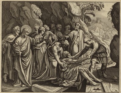 Jezus Christus wekt Lazarus uit de dood door European School
