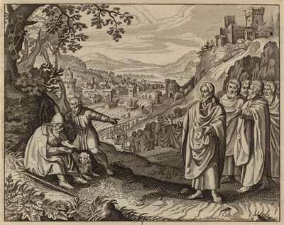 Jezus Christus herstelt het zicht van een blinde bedelaar door European School
