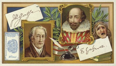 Johann Wolfgang von Goethe en William Shakespeare door European School