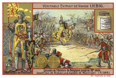 Jan I, hertog van Brabant, bij de Slag bij Woeringen, 1288 door European School