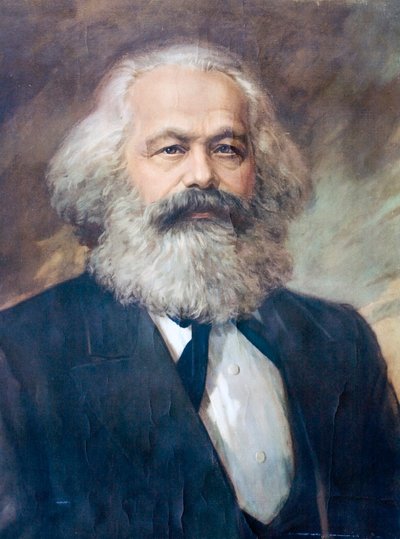 Karl Marx, Duitse filosoof, econoom, politiek theoreticus en socialistische revolutionair door European School