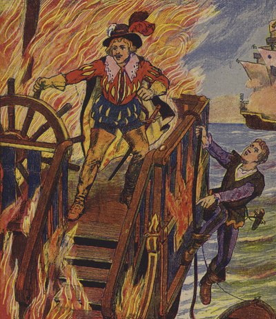Klaus Störtebeker (kleurenlitho) door European School