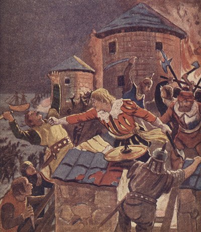 Klaus Störtebeker (kleurenlitho) door European School