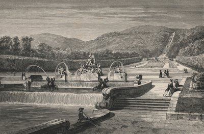 De waterpartij en de waterval, in Caserta door European School