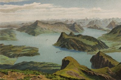 Meer van Luzern: Uitzicht vanaf de Pilatus door European School