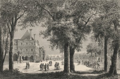 Le Luxembourg Au Temps De Marie De Medicis (gravure) door European School