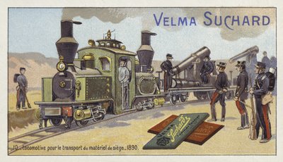 Locomotief voor het transport van belegeringswapens, 1890 door European School