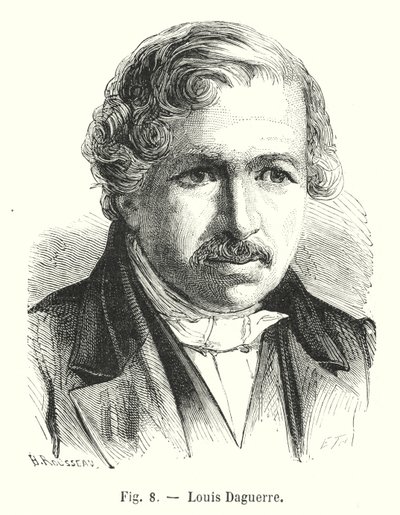 Louis Daguerre (gravure) door European School