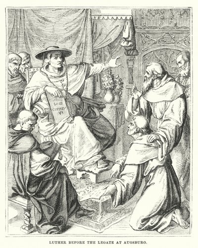 Luther voor de legaat in Augsburg door European School