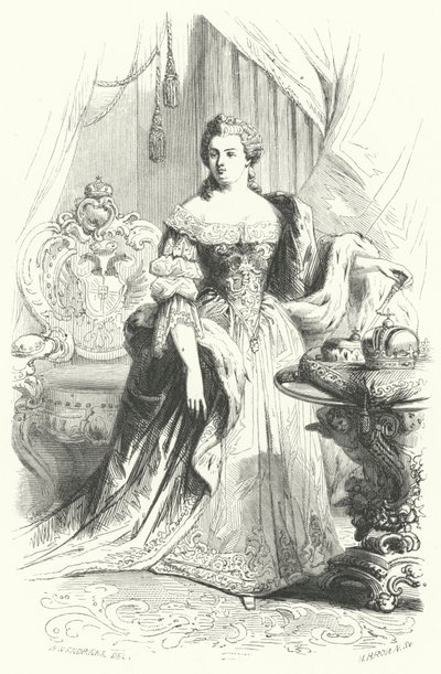 Maria Theresia van Oostenrijk, Heilige Roomse Keizerin (gravure) door European School