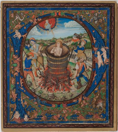 Martelaarschap van St. Johannes de Evangelist door European School