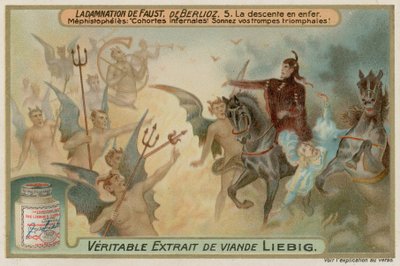 Mephistopheles arriveert in de hel met Faust door European School