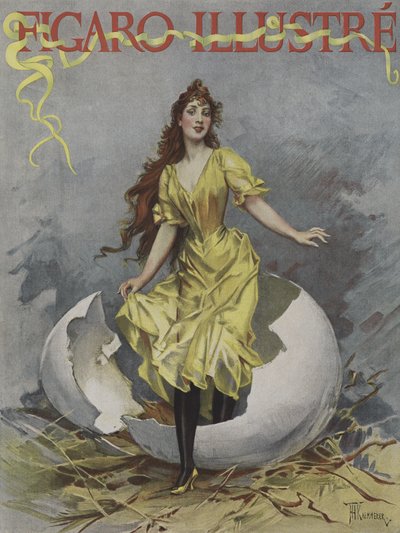 Paasei. Omslag van Le Figaro Illustre, april 1893 door European School