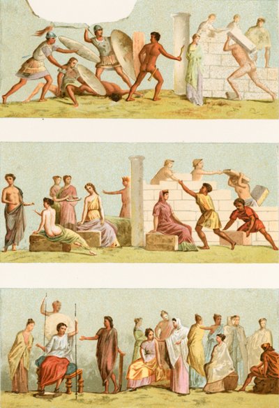 Schilderijen uit het graf van Statilius Taurus door European School