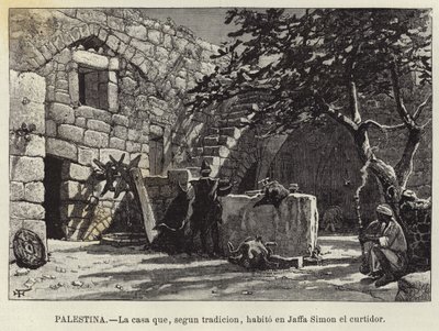 Palestina, Het huis dat volgens de traditie in Jaffa werd bewoond door Simon de leerlooier door European School