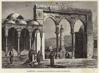 Palestina, Platform van de Rotskoepel, in Jeruzalem door European School