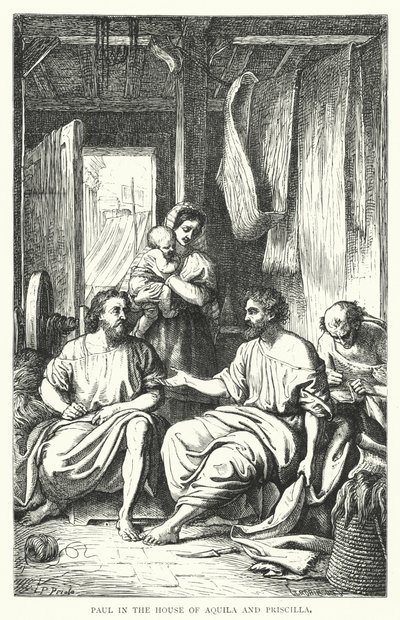 Paulus in het huis van Aquila en Priscilla door European School