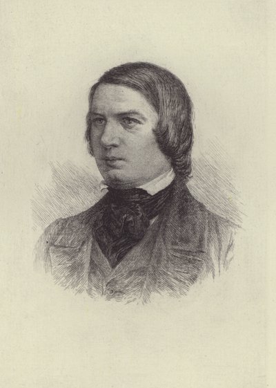Robert Schumann (gravure) door European School