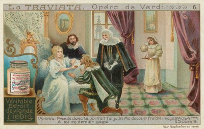 Rodolphe vraagt om vergeving van Violetta die stervende is door European School