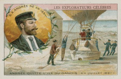 Salomon August Andree (chromolitho) door European School