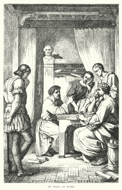 Sint Paulus in Rome (gravure) door European School