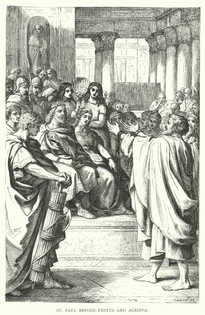 Sint Paulus voor Festus en Agrippa door European School