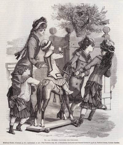Zomerkostuums voor Kinderen (gravure) door European School