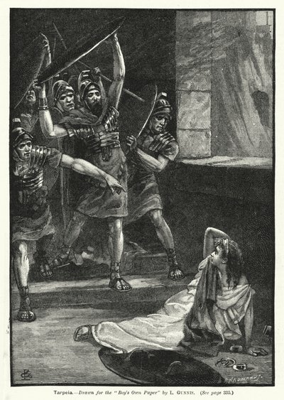 Tarpeia (gravure) door European School