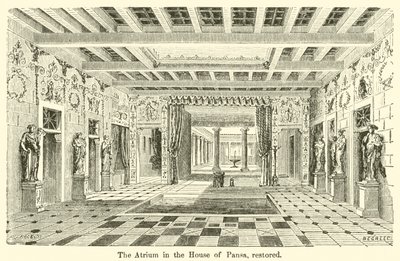 Het Atrium in het Huis van Pansa, gerestaureerd door European School