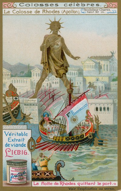 De Kolossus van Rhodos, Apollo, door de Beeldhouwer Chares door European School