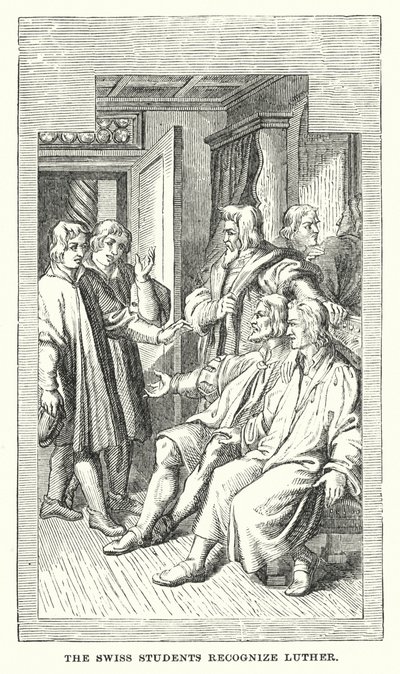 De Zwitserse studenten herkennen Luther door European School