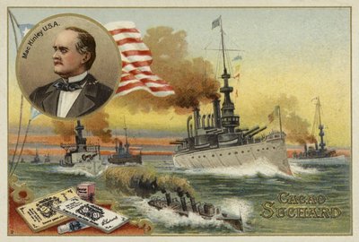 William McKinley, President van de Verenigde Staten, Spaans-Amerikaanse Oorlog, 1898 door European School